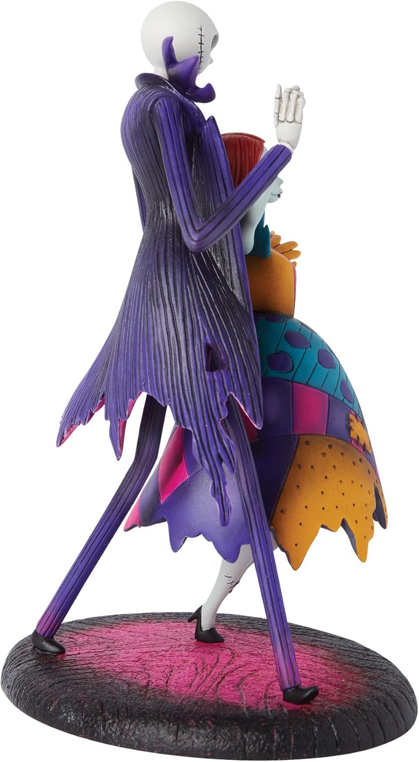 Enesco Disney Showcase The Nightmare Before Christmas - Statuetta di Jack e Sally che ballano, 22,9 cm, multicolore