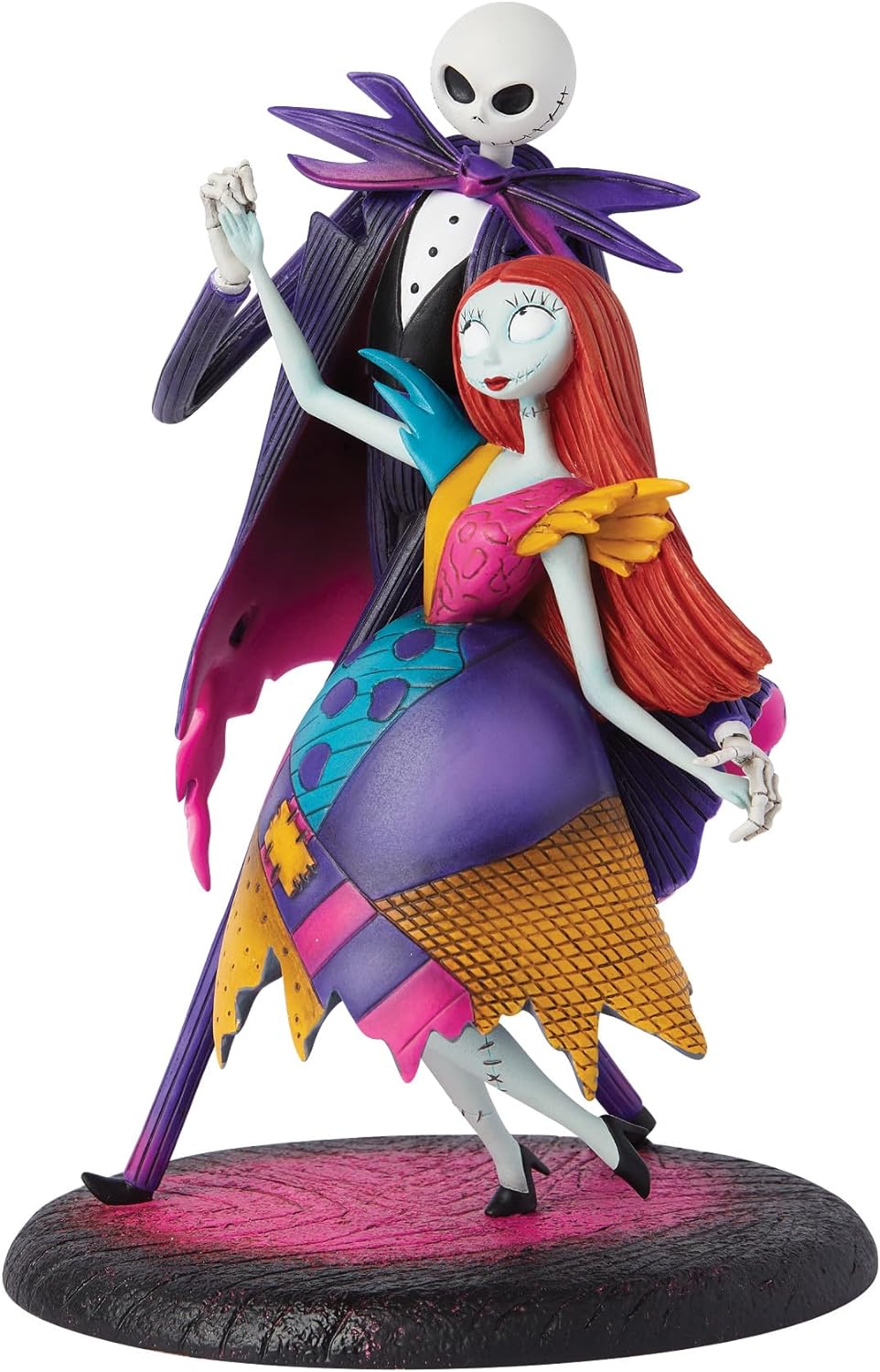 Enesco Disney Showcase The Nightmare Before Christmas - Statuetta di Jack e Sally che ballano, 22,9 cm, multicolore