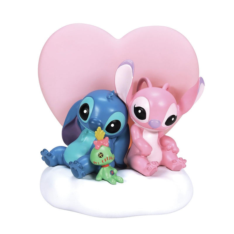 Lampada Disney Stitch E Angel Con Cuore