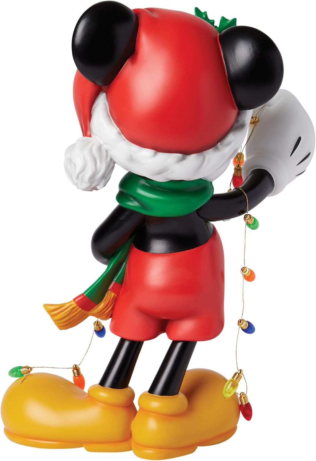 Enesco Disney Showcase, statuetta natalizia di Babbo Natale, Topolino, 31 cm, multicolore