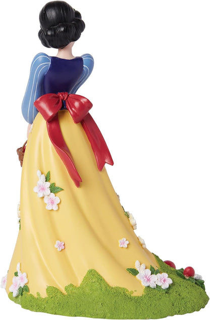 Enesco Disney Showcase, statuetta botanica di Biancaneve che tiene un cesto di mele, 20 cm, multicolore