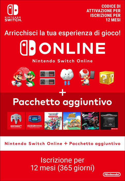 Nintendo Switch Online + Expansion Pack (Individual Membership) - Standard | Nintendo Switch - Download Code