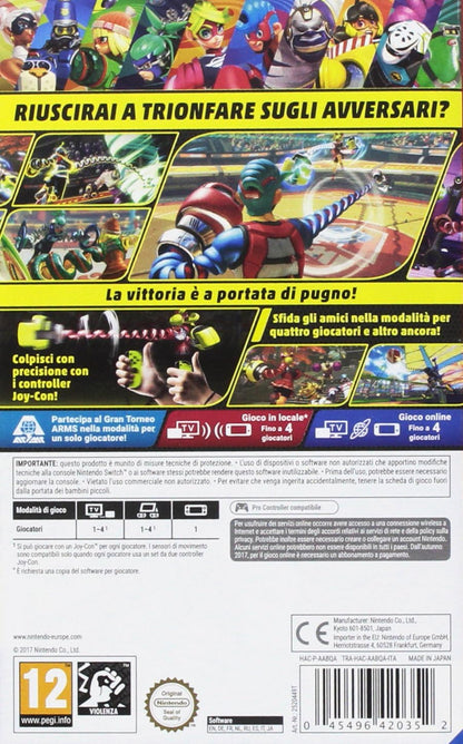 Arms - Videogioco Nintendo - Ed. Italiana - Versione su scheda