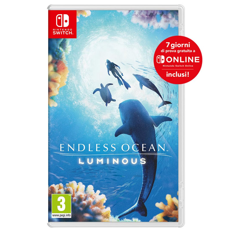 Endless Ocean Luminous + 7 giorni di NSO - Videogioco Nintendo - Ed. Italiana - Versione su scheda