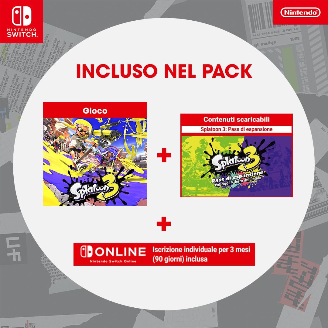 Splatoon 3 + Expansion Pass + 3 Mesi Nso