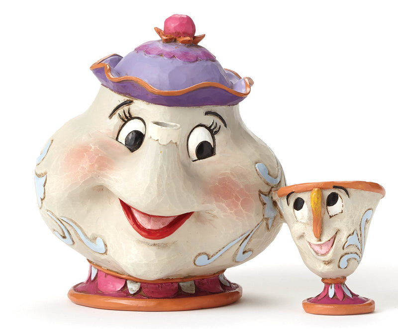 Enesco 4049622 Mrs Potts And Chip Figurine, Multicolore La signora Potts e Chip