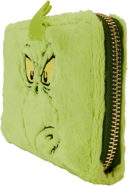 Loungefly Dr Seuss Plush Grinch Glow Cosplay Zip Around Wallet