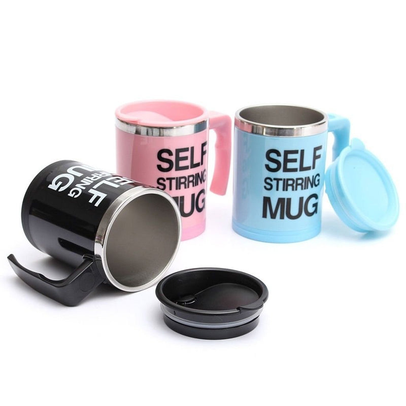 Tazza Termica Automescolante Self Stirring Mug Miscela Idea Regalo Schiuma Caffe