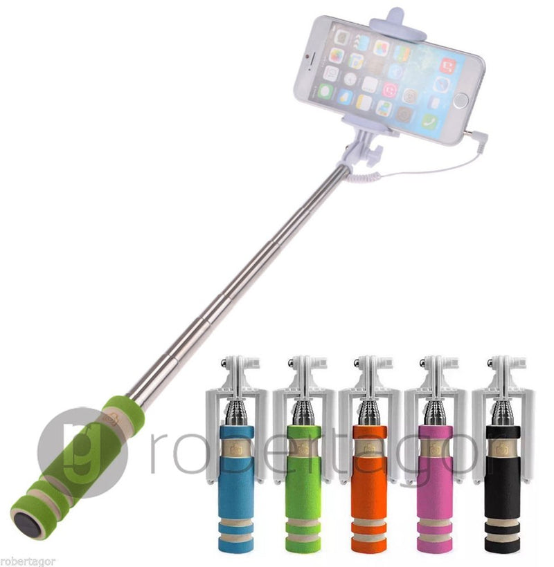 GadgetsForYou! Supporto Mini Monopod Asta Allungabile Smartphone Cellulare Foto Selfie Pulsante