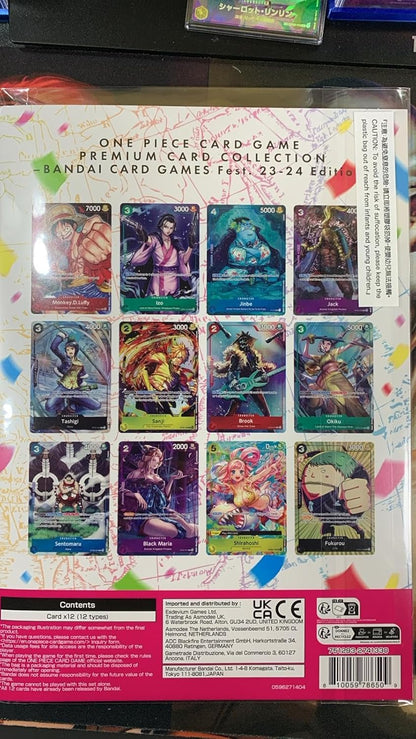 One Piece TCG: Collezione di carte premium Cardfest 2024