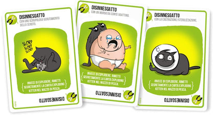 Asmodee, Exploding Kitten, VM18, 8541 Italien, schwarz, EKEK02IT