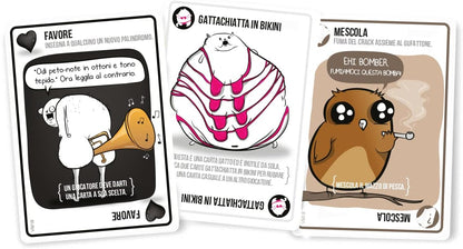 Asmodee, Exploding Kitten, VM18, 8541 Italien, schwarz, EKEK02IT
