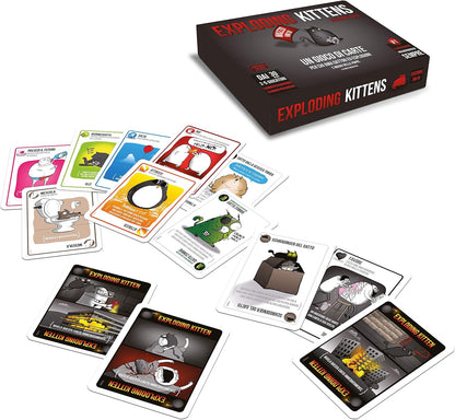 Asmodee, Exploding Kitten, VM18, 8541 Italien, schwarz, EKEK02IT