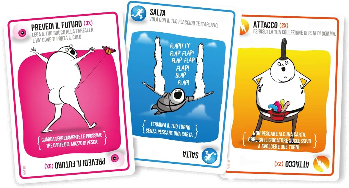 Asmodee, Exploding Kitten, VM18, 8541 Italien, schwarz, EKEK02IT