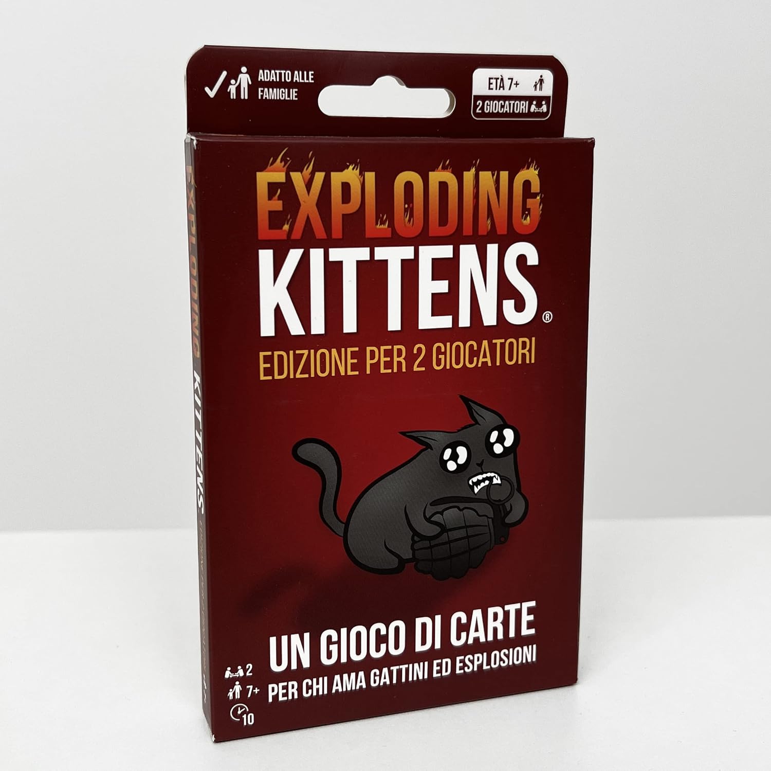 Asmodee Exploding Kittens, Edizione per 2 Giocatori, Gioco da Tavolo, 7+ Anni, Edizione in Italiano
