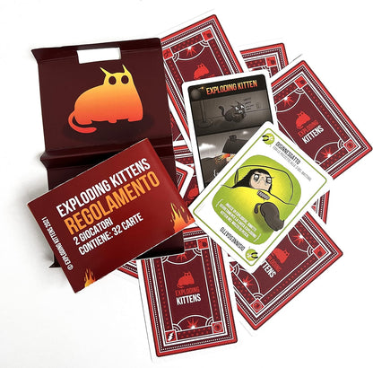 Asmodee Exploding Kittens, Edizione per 2 Giocatori, Gioco da Tavolo, 7+ Anni, Edizione in Italiano