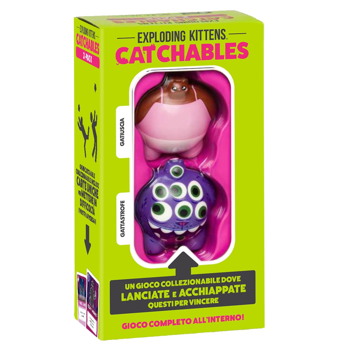 Asmodee Exploding Kittens: Catchables - Gatiuscia, Gioco da Tavolo, 8+ Anni, 2+ Giocatori, Edizione in Italiano