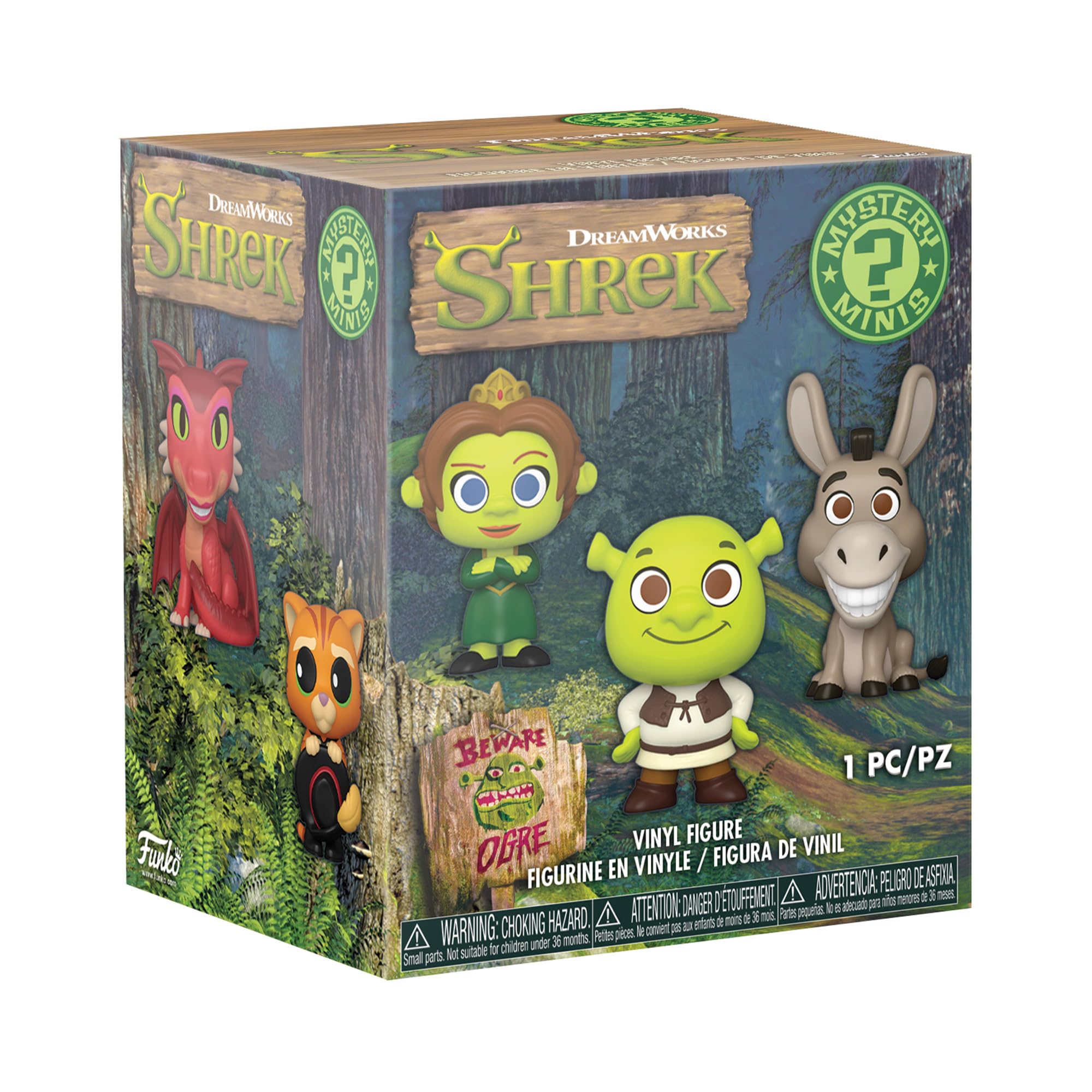 Funko Mystery Mini - Dream Works 30th - Shrek - 1 of 12 to Collect - Styles Vary- Vinyl-Sammelfigur - Geschenkidee - Offizielle Handelswaren - Spielzeug Für Kinder und Erwachsene - Movies Fans