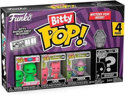 Funko Bitty Pop! 4-Pack: The Nightmare Before Christmas Display (12 units