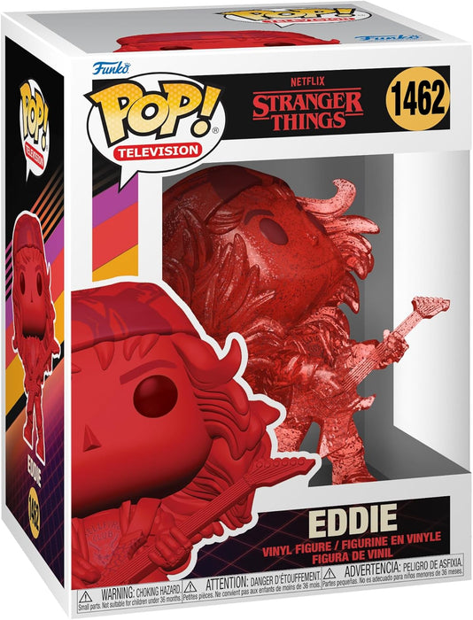 Funko POP! & Tee: Stranger Things - Hunter Eddie With Guitar - Extra Large - (XL) - T-Shirt, Maglietta - Vestiti con Figura in Vinile da Collezione - Idea Regalo - Giocattoli e Top a Maniche Corte