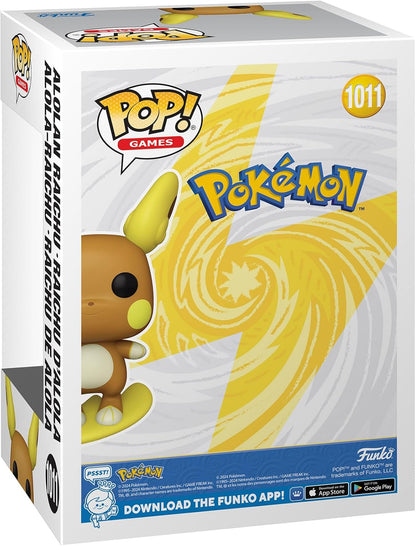 Funko POP! Games: Pokemon - Raichu Alolan - (Alolan) - Vinyl-Sammelfigur - Geschenkidee - Offizielle Handelswaren - Spielzeug Für Kinder und Erwachsene - Video Games Fans - Modellfigur Für Sammler