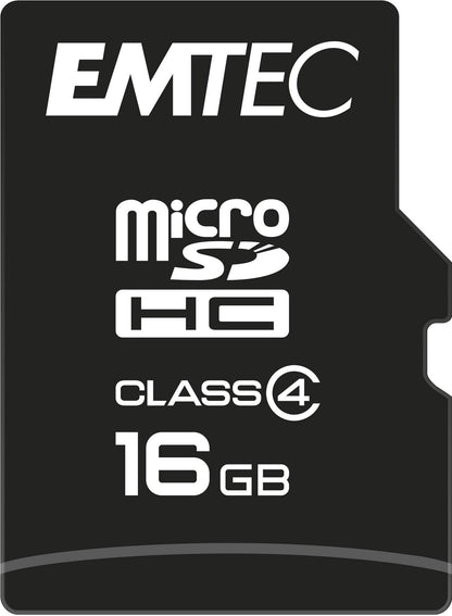 Emtec Mini Super Jumbo Scheda Memoria Micro SD 16GB, Nero Nero 16 go