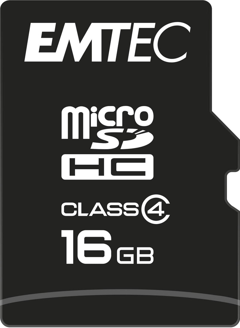 Emtec Mini Super Jumbo Scheda Memoria Micro SD 16GB, Nero Nero 16 go