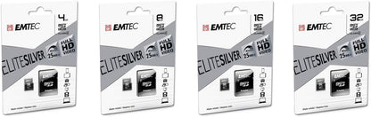 Emtec Mini Super Jumbo Scheda Memoria microSD da 32GB, Multicolore