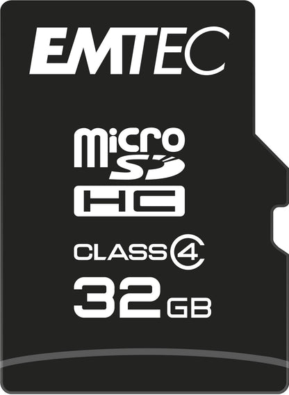 Emtec Mini Super Jumbo Scheda Memoria microSD da 32GB, Multicolore