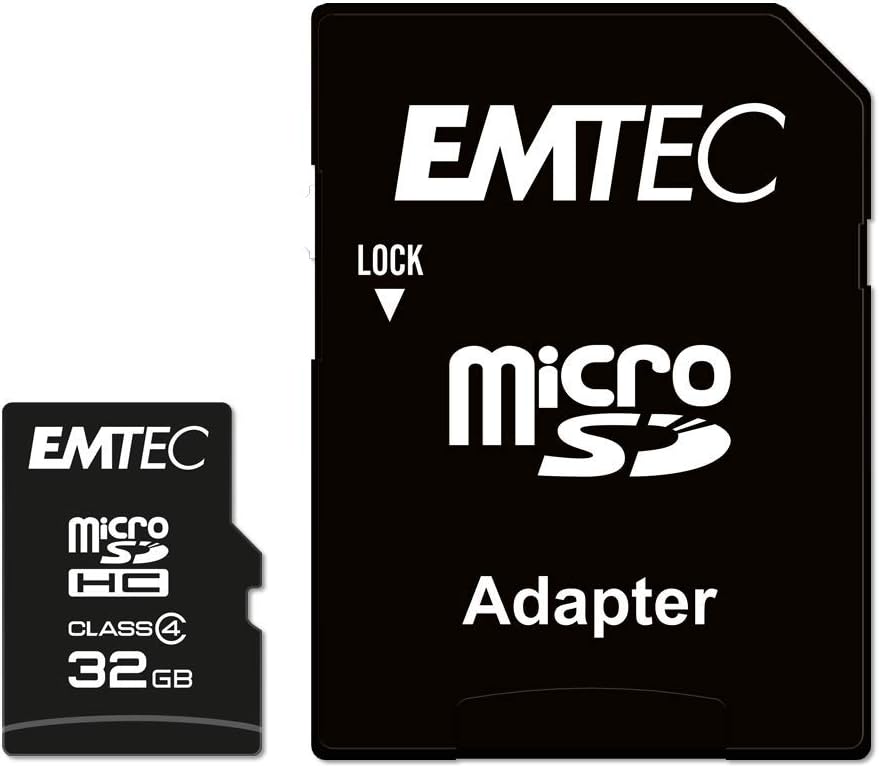 Emtec Mini Super Jumbo Scheda Memoria microSD da 32GB, Multicolore