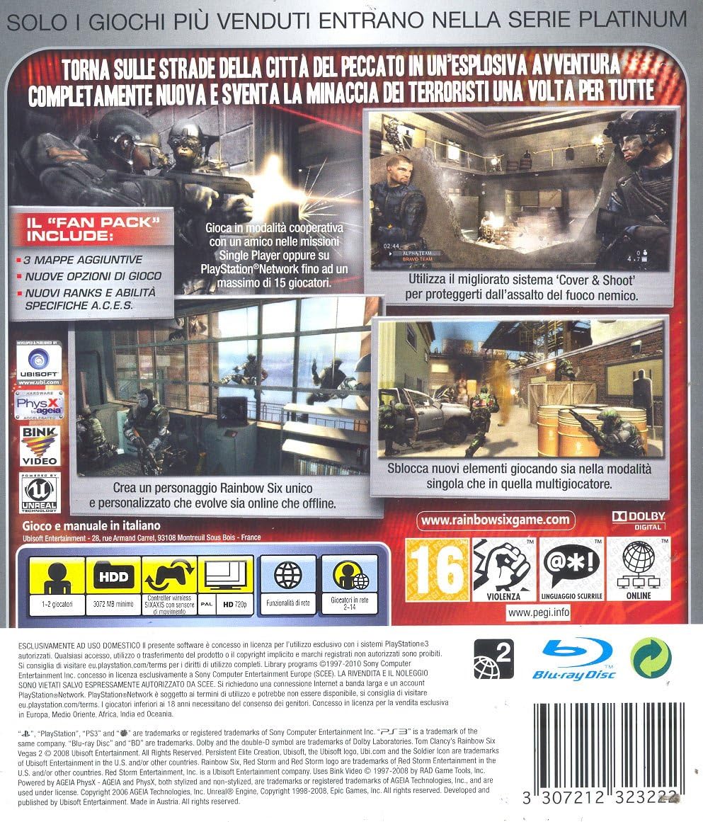 Rainbow Six Vegas 2 Complete Ed. Plt