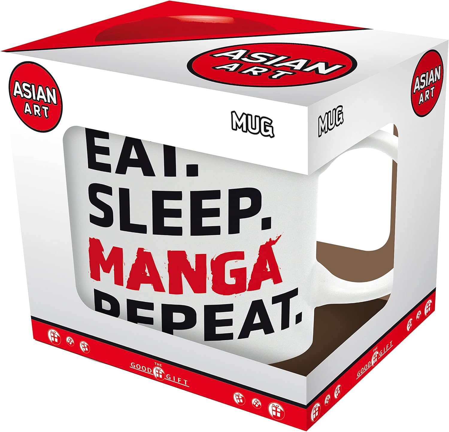 THE GOOD GIFT - Eat SLEEP MANGA REPEAT Tasse 320 ml - Asian Art