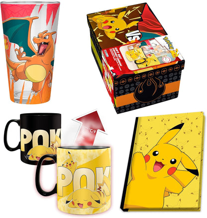 ABYSTYLE POKEMON - Set regalo in vetro XXL, con tazza HC e quaderno Pikachu
