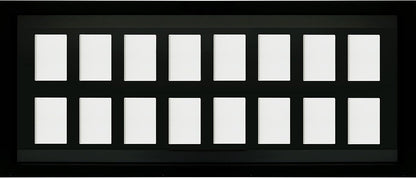 Cornice Esposizione Trading Card Nera 16 Posti