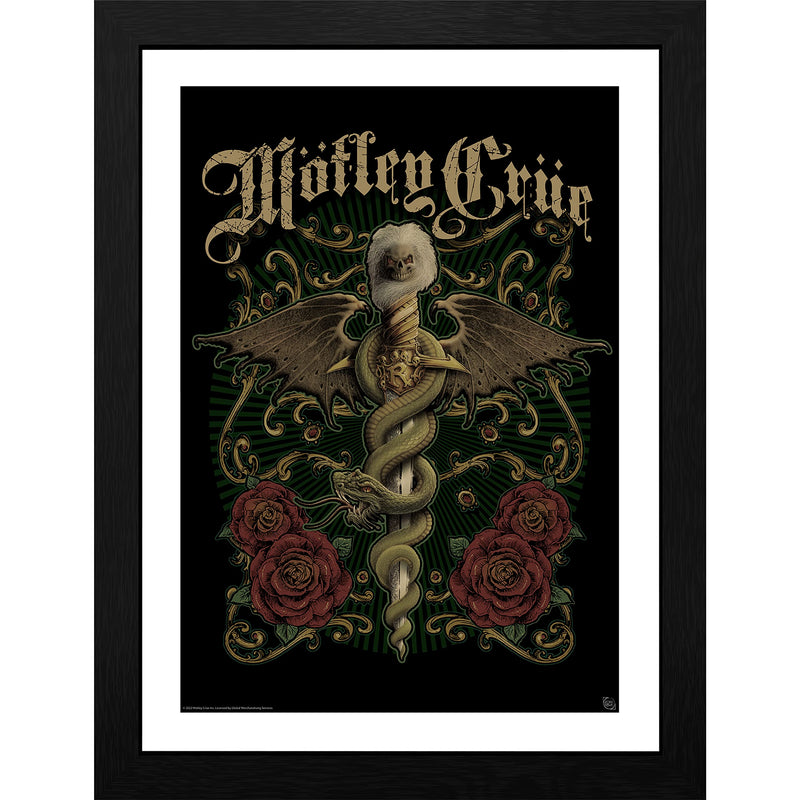 GB Eye - MOTLEY CRUE Stampa incorniciata Pugnale squisito