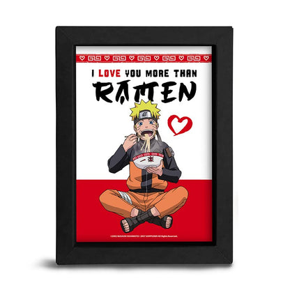 Quadro Naruto I Love You More Than Ramen
