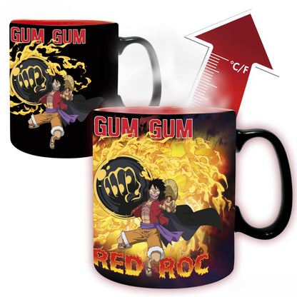 ABYSTYLE - One Pece - Tazza termica reattiva Luffy vs Kaido