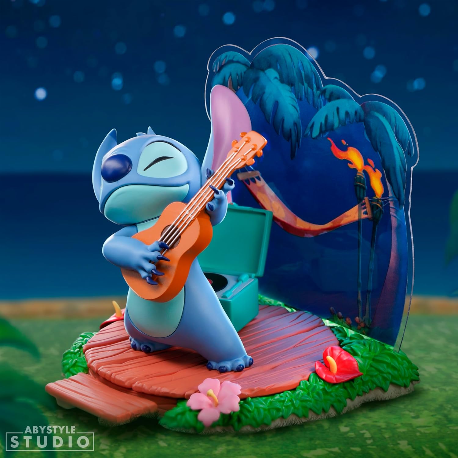 Abysse Disney: Stitch - Guitar Statue (10Cm) (Abyfig138)