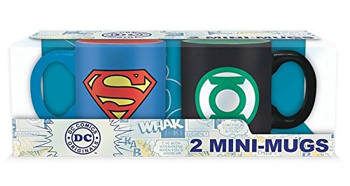 Set 2 Mini Tazze Superman & Green Lantern