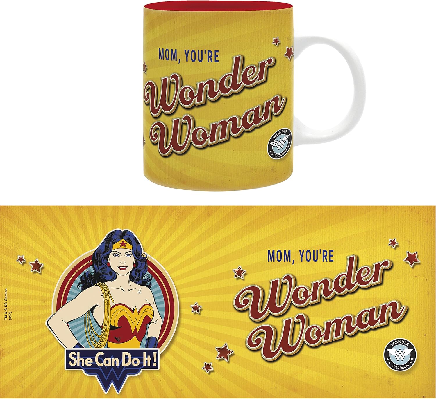 ABYstyle-Abymug379 Dc Comics Tazza Wonder Woman Mom per Adulti, ABYMUG379