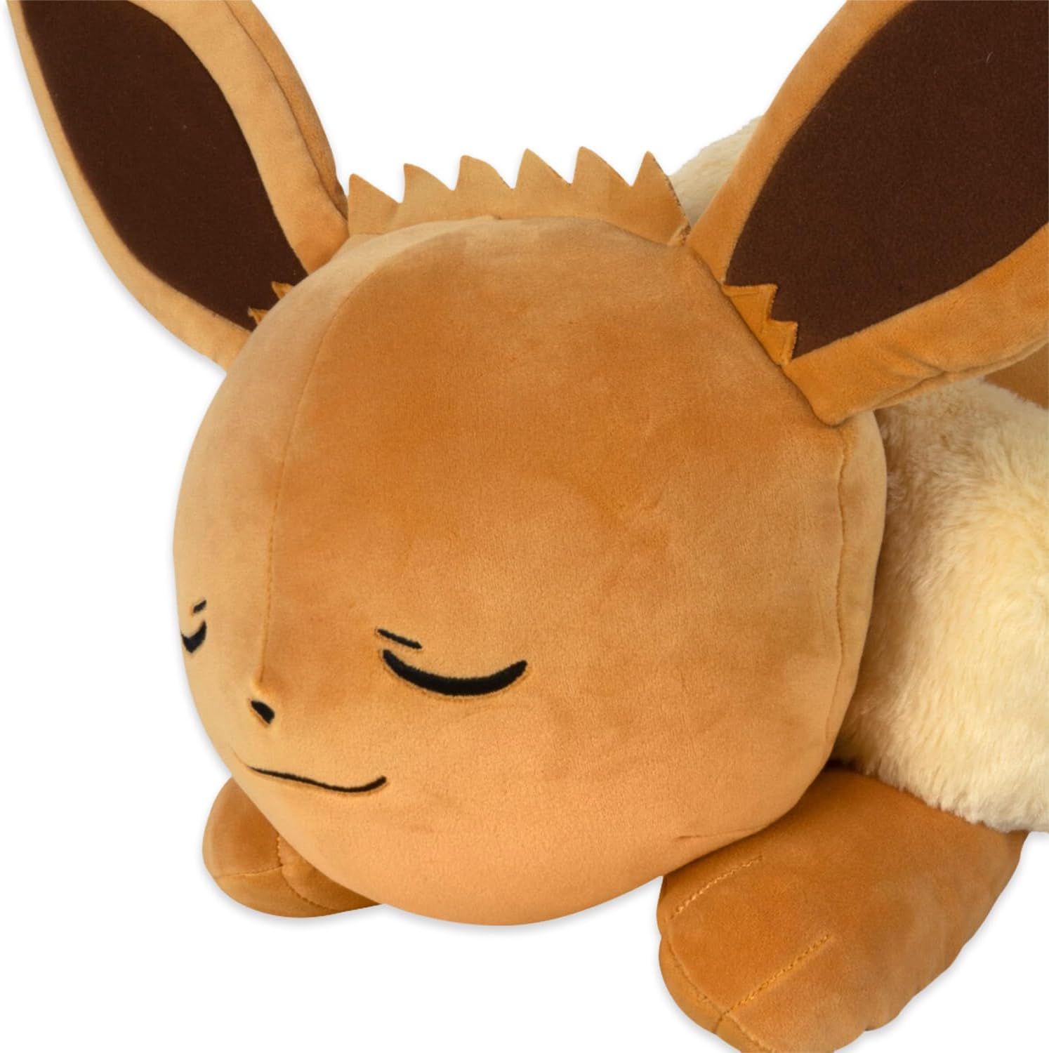 Bandai Pokémon Peluche Evoli (Eevee) 40 cm – Peluche morbido che dorme – JW0222