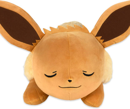 Bandai Pokémon Peluche Evoli (Eevee) 40 cm – Peluche morbido che dorme – JW0222