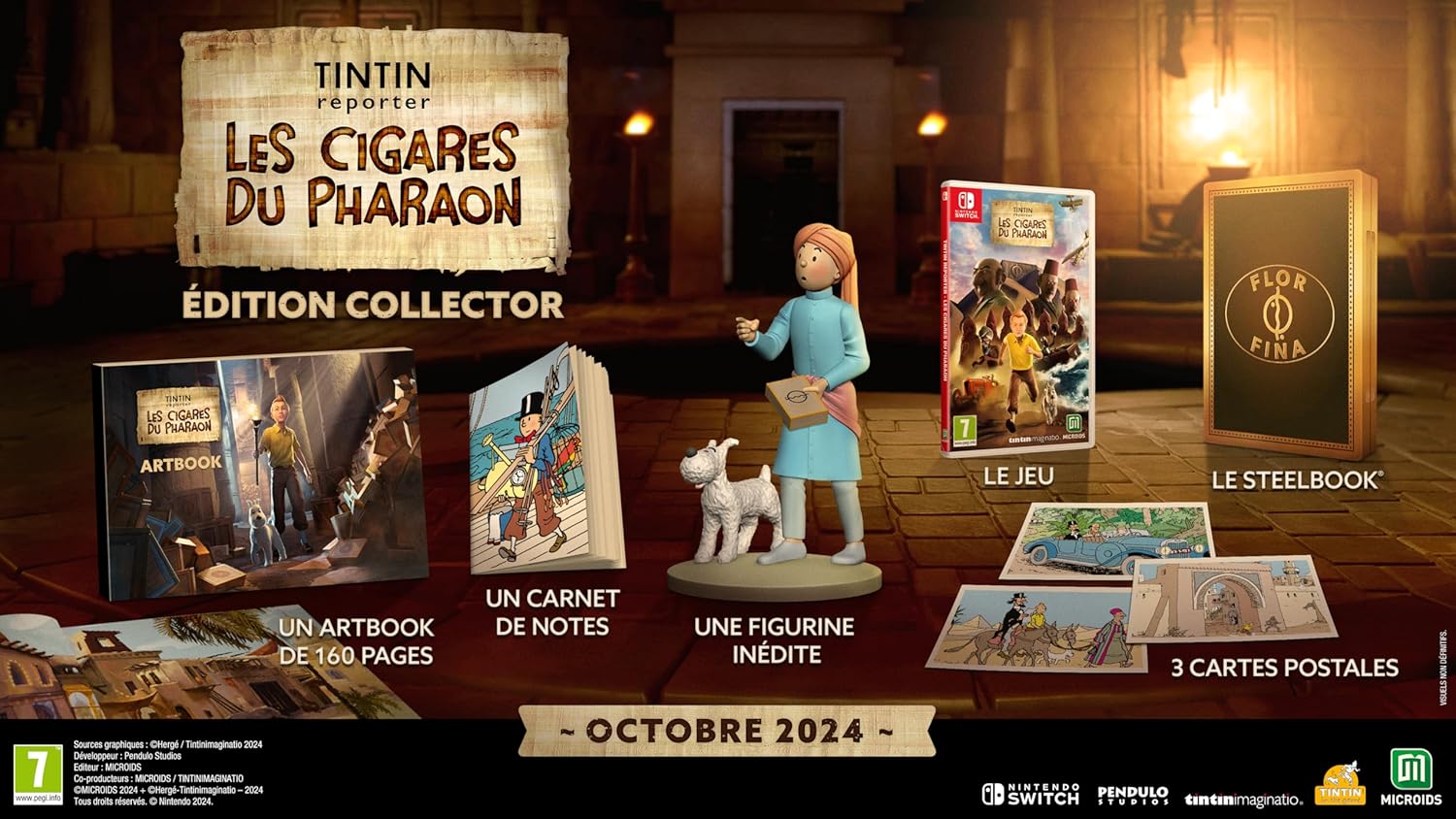 Collector's Edition Video Games Tintin Reporter: Les Cigares Du Pharaon (Switch