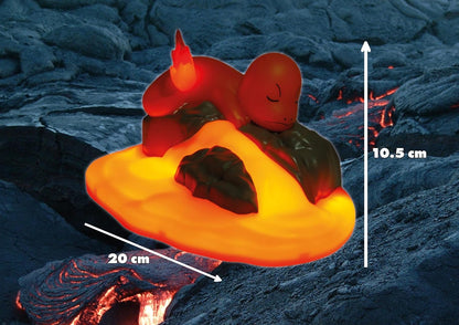 Teknofun - Officiële Pokemon-licentie - Lichtgevende scène POKEMON Charmander Light Figure - USB-C - voor verzameling voor kinderen - 811402