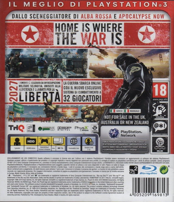 PS3 - Homefront - Ultimate Edition (Edizione Essentials