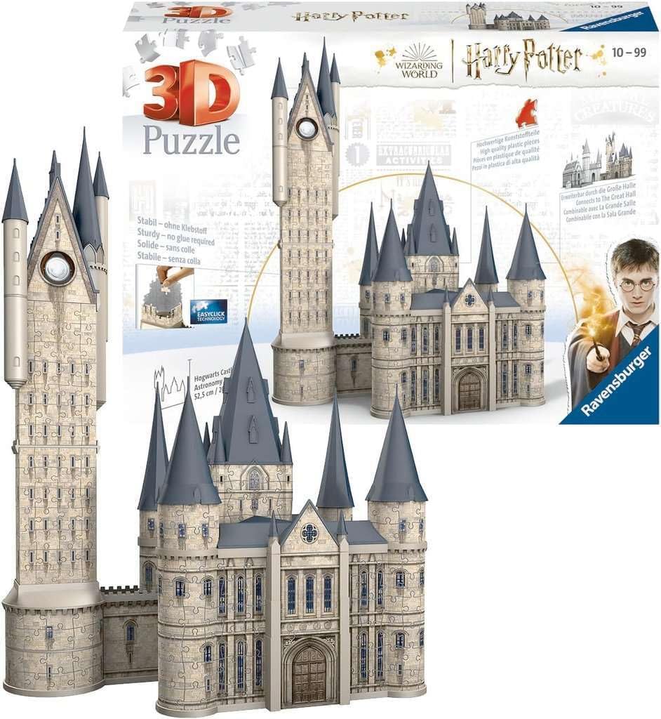 Ravensburger 3D Puzzle 11277 - Harry Potter Hogwarts Schloss - Astronomieturm - 615 Teile - Für alle Harry Potter Fans ab 10 Jahren