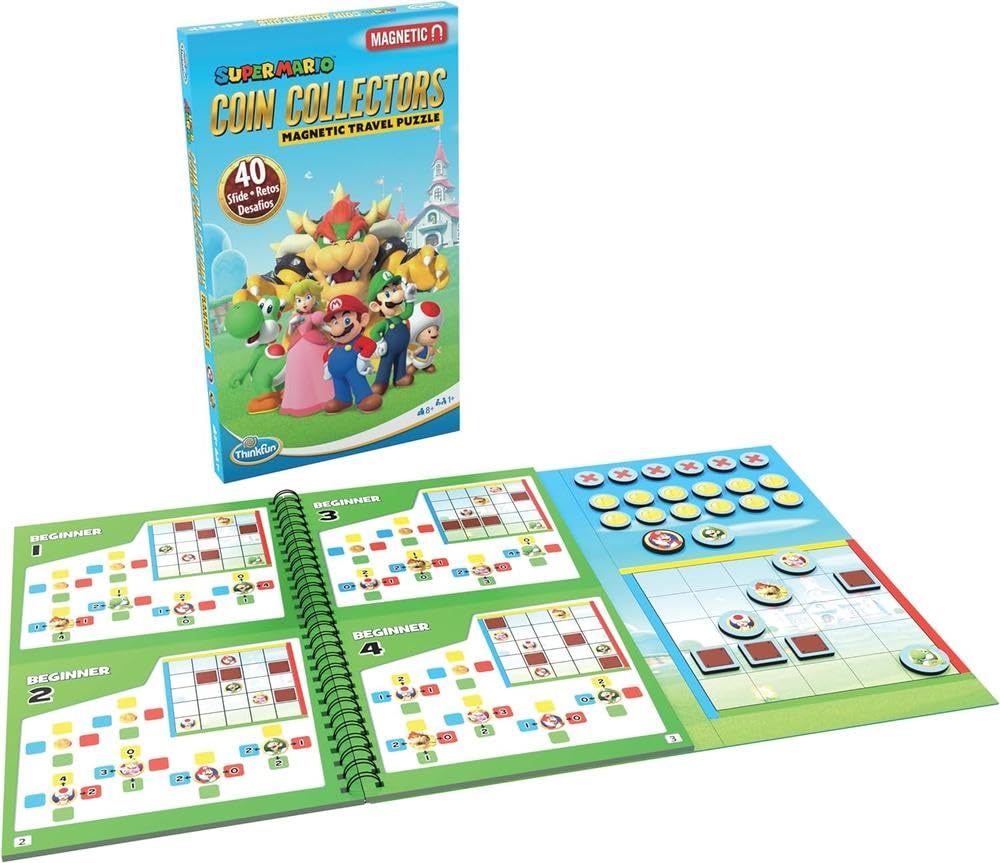 ThinkFun - Super Mario Coin Collector, Gioco di Logica, Età 8+ Anni