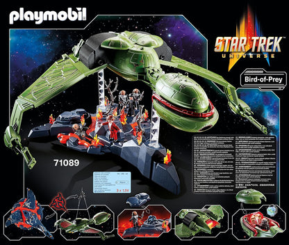 PLAYMOBIL 71089 Star Trek - Klingonenschiff: Bird-of-Prey, Klingonenschiff mit Lichteffekten, Original-Sounds und Sammelfiguren, Für Star Trek-Fans und Kinder ab 10 Jahren