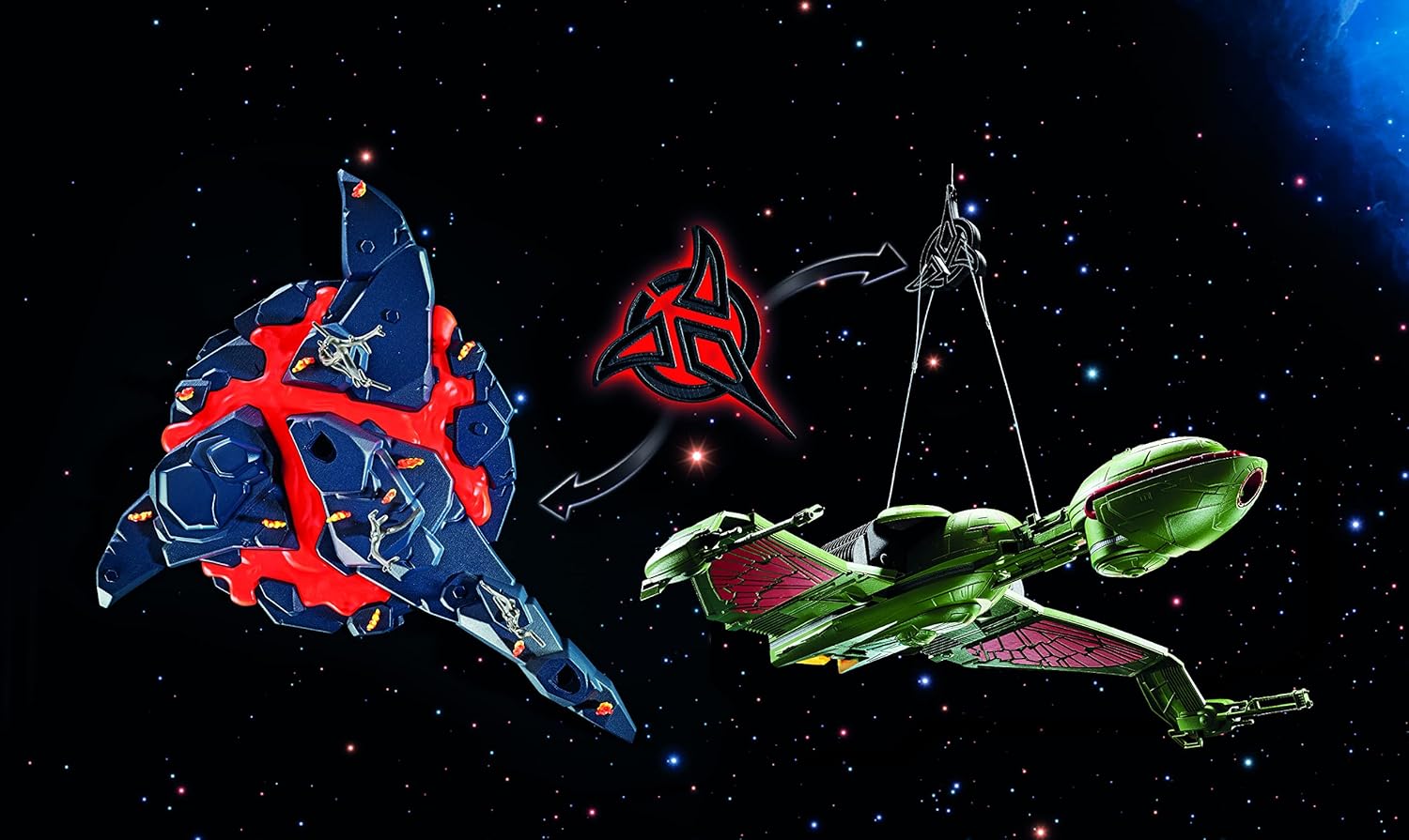 PLAYMOBIL 71089 Star Trek - Klingonenschiff: Bird-of-Prey, Klingonenschiff mit Lichteffekten, Original-Sounds und Sammelfiguren, Für Star Trek-Fans und Kinder ab 10 Jahren