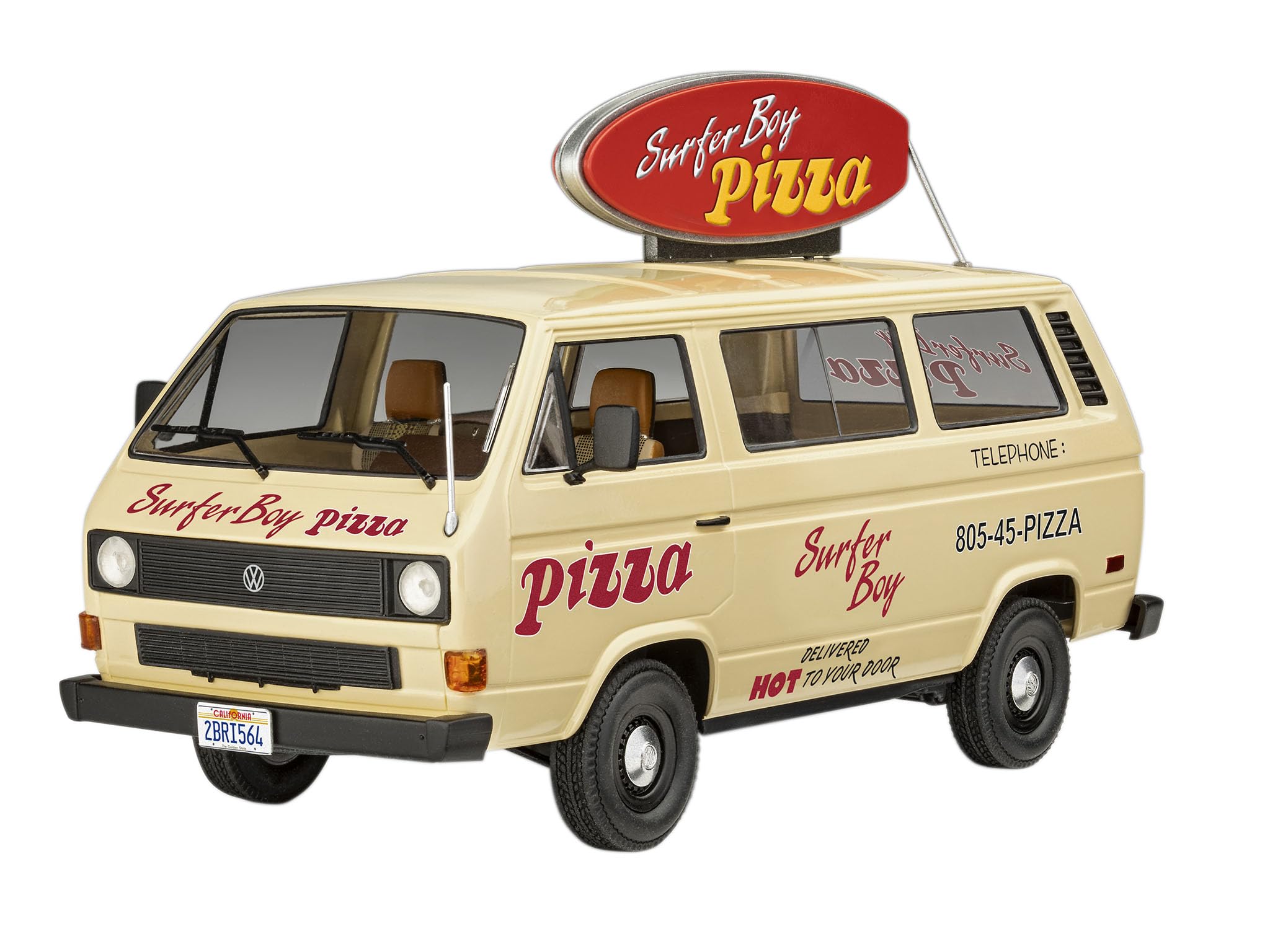 Revell Stranger Things Model Set 67725 VW T3 Bus Surfer Boy, Unpainted